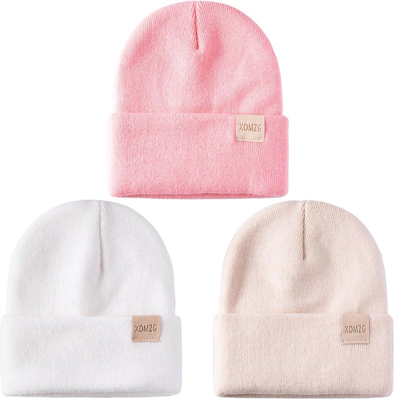 TYOMZG Toddler Beanie Kids Winter Hats Infant Warm Knit Cap Newborn Winter Warm Hat for 0-36 Month Boys Girls - Image 1